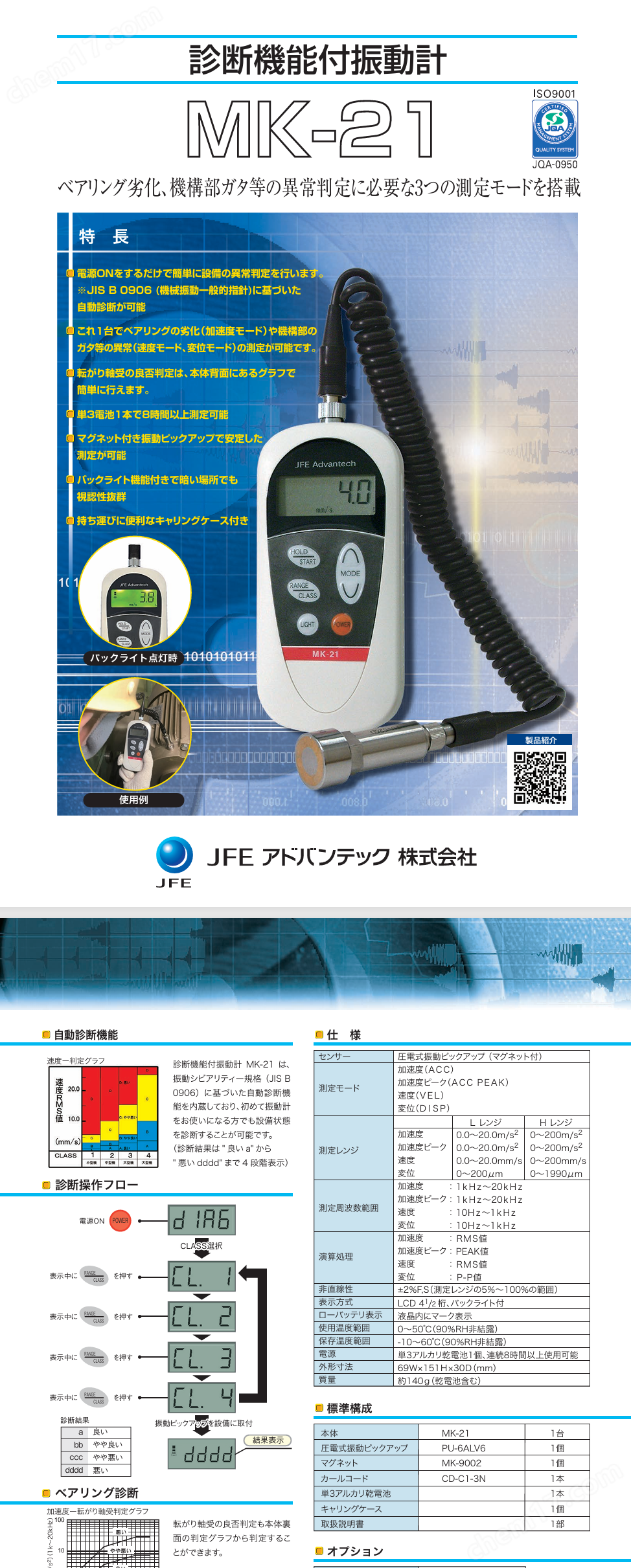 JFE川鐵便攜式振動計數字儀表顯示