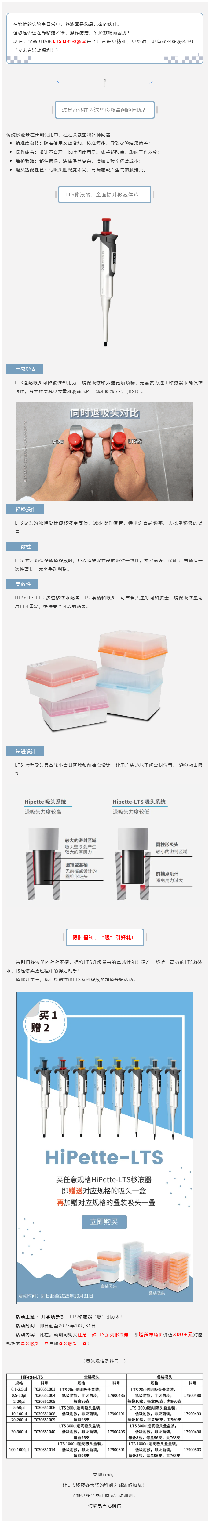 【重磅升級】告別移液煩惱，LTS移液器煥新登場！福利同步放送！