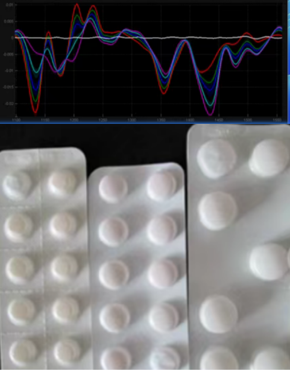 采集西藥藥片高光譜數據