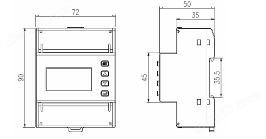 分流器一體式直流電能表