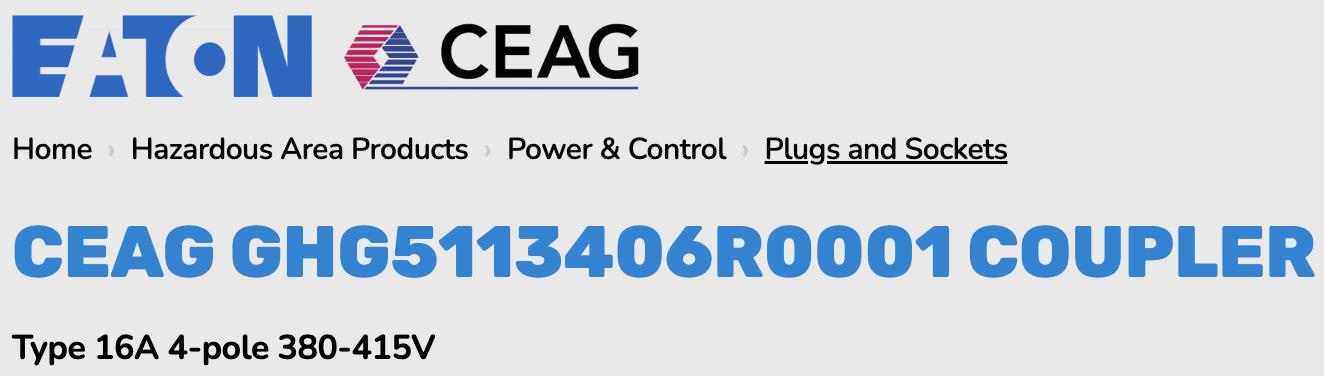 CEAG GHG51系列防爆插座GHG5113506R0001